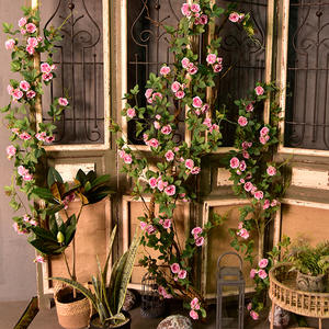 Nouvelles plantes artificielles en forme de lianes pour salon, vente en gros, plantes artificielles en forme de roses, de lys et de rotin - Product Image 3