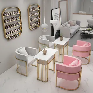 Cheap Modern New Style Multifunction Nail Salon Furniture Equipment interior Design Nail Tables And Chairs
