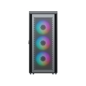 Boîtier pour ordinateur <span class=keywords><strong>gamer</strong></span> <span class=keywords><strong>gamer</strong></span>, boîtier pour <span class=keywords><strong>pc</strong></span>, avec ventilateur, en verre trempé coloré, refroidissement <span class=keywords><strong>horizontal</strong></span>, anti-poussière - Product Image 2
