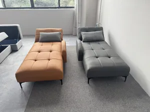 Sofá Cama Futón <span class=keywords><strong>de</strong></span> Estilo Italiano con Estructura <span class=keywords><strong>de</strong></span> Madera, Resistente a los Arañazos <span class=keywords><strong>de</strong></span> Gatos, con Respaldo Ajustable <span class=keywords><strong>de</strong></span> Cuero Sintético para Sala <span class=keywords><strong>de</strong></span> Estar - Product Image 1