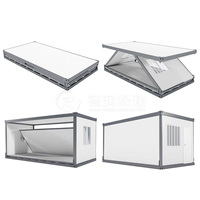 Maison conteneur pliable écologique personnalisable en usine 20ft 40ft, habitation modulaire préfabriquée durable en acier isolé, cabine mobile