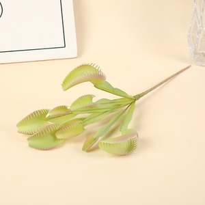 Suculentas Artificiales, Bonsái, Trampa de Moscas de Venus Falsa, Decoración de Jardín, Gazebo de Gran Tamaño, Macetas de Suculentas en Miniatura para Exteriores - Product Image 3