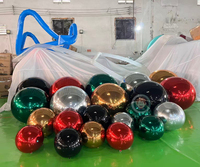 Ballon gonflable réfléchissant facile à installer, ballon gonflable brillant réfléchissant pour la décoration de mariage et de boîte de nuit