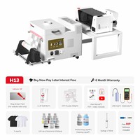 InkSonic H13 Imprimante DTF A3-xp600 avec Secoueur de Poudre F1080 14 Pouces Machine Tout-en-Un T-shirt Prix de Gros
