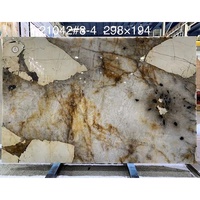 Dalles de marbre et de granit Patagonia de luxe, translucides, onyx blanc Pandora, directement de l'usine, pour escaliers