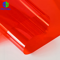 Film BOPET en polyester rouge de gros GY, découpé, soluble dans l'eau, imperméable, 50 microns, format A4/A3 pour bouquets de fleurs