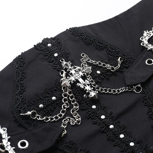 ブラックゴシックレディースドレスダークパンクガールベーシックスリムスカート新スタイルセクシーダーク流行スタイル - Product Image 6