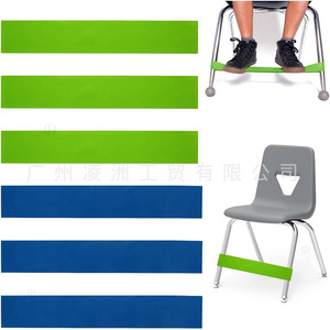 Bande élastique pour pieds de chaise, sangle de résistance pour yoga, ensemble de 6 pièces pour usage domestique, vert et bleu - Product Image 1