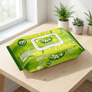 <span class=keywords><strong>Toallitas</strong></span> Húmedas Desechables para Bebés Recién Nacidos, Libres de Alcohol, con Agua Pura, 80/120 Unidades, Marca Personalizada, Fabricación OEM en China - Product Image 6