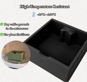 Boîte à café portable multifonctionnelle - Bac à expresso en silicone durable, sans BPA, écologique et réutilisable, grande capacité - Product Image 5