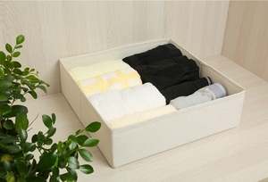 Foldable Fabric Wardrobe Drawer Closet Divider Cubes <b>Containers</b> Drawer Organiser Storage <b>Box</b> for Underwear Clothes - Product Image 2