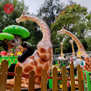 Manèges Girafe Rotative, Équipement de Parc d'Attractions, Manèges Girafe Rotative, Manèges Dinosaure, Manèges Carrousel à Ondes, Manèges Plateau Tournant pour Aire de Jeux - Product Image 3