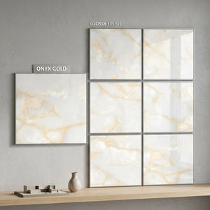 กระเบื้องพอร์ซเลนเคลือบเงาตกแต่งลายหินอ่อน ขนาด 800x800 มม. รุ่น Alaska Light สำหรับตกแต่งพื้นผิวสถาปัตยกรรม - Product Image 1