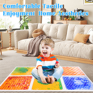 6 adet anti-kayma sıvı duyusal yer karosu eğitici oyuncak çocuk sakinleştirilmesi için bakım duyusal deneyim teşvik - Product Image 2