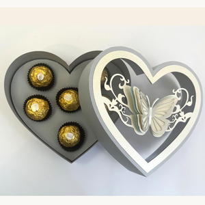 Bán buôn Valentine của ngày Quà Tặng Bao bì hộp emballage Cookie dâu tây bướm hình trái tim sang trọng sô cô la hộp với cửa sổ - Product Image 2