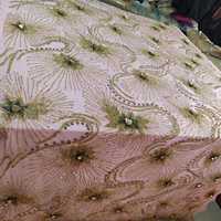 Haute couture miroir perles et paillettes design dentelle tissu pour mariage dentelle perlée tissu pour robe disponible au meilleur prix