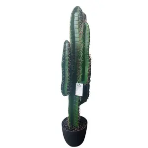 Cactus artificial saguaro, plantas de cactus artificiales, cactus de plástico para decoración del hogar