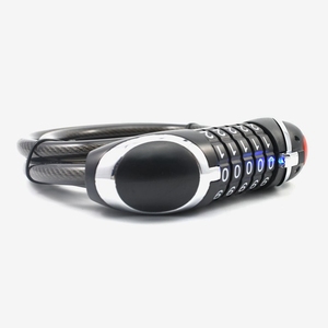 YH1462 Serrure de câble de vélo numérique rétractable Serrure à clé en acier allié Durable portable avec méthode de déverrouillage par <span class=keywords><strong>empreinte</strong></span> digitale à lumière LED - Product Image 4