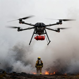 K50 Quadcopter Heavy Duty <b>Drone</b> with Brushless Motor 50kg Load Capacity 55-inch Spiral Gyro Remote Control Six-Stage Launcher - Product Image 3