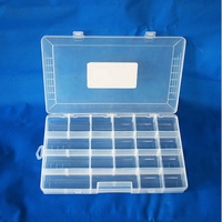 Boîte de rangement pour pièces en plastique de 14 pouces avec séparateurs réglables, boîte de rangement pour vis et petits composants pour atelier, OEM/ODM personnalisé