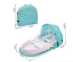 <span class=keywords><strong>Lit</strong></span> pliant pour bébé nouveau-né avec <span class=keywords><strong>moustiquaire</strong></span> intégrée, idéal pour les voyages en extérieur – Vente en gros - Product Image 6
