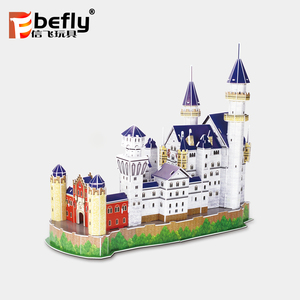 Tự làm lắp ráp <span class=keywords><strong>Neuschwanstein</strong></span> lâu đài <span class=keywords><strong>3D</strong></span> Câu Đố mô hình kiến trúc - Product Image 3