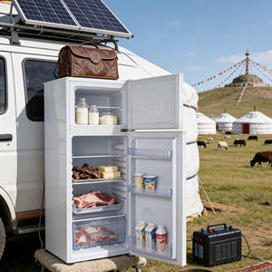 Réfrigérateur R134a 24V à congélateur supérieur 178L pour aliments et boissons, rechargeable à énergie solaire pour usage domestique - Product Image 3