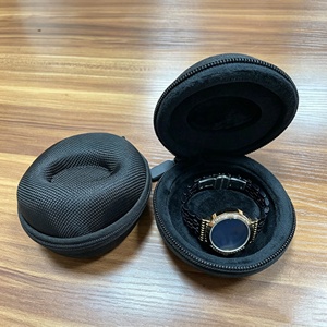 Estuche de viaje personalizado para un solo reloj con logotipo, venta al por mayor de fábrica, caja rígida para reloj para protección en el transporte y almacenamiento portátil. - Product Image 1
