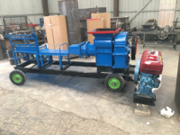 Petite machine de fabrication de briques automatiques en terre cuite rouge, à moteur diesel, pour la production de blocs solides, à vendre