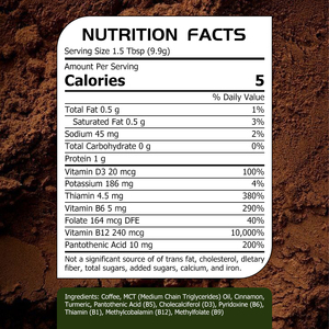 Café aux champignons produisant des bienfaits pour le cerveau : enrichi en Crinière de lion et Vitamine B, aide à stimuler la vigilance et à améliorer la mémoire. - Product Image 2
