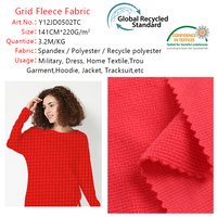 Liefern Sie Low Moq Polyester mit 13% Leinen Spandex Stretch Strick Waffel Leinen gewebe Mikro faser Stoff für Strand tuch