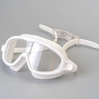Lunettes de natation pour enfants, style tendance, haute définition, anti-buée, étanches, grande monture, mignonnes, avec pince-nez et bouchons d'oreille, protection UV