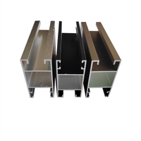 Perfil de Ventana Corredera de Aluminio, Vidrio Templado Doble Estándar, Ventanas Comerciales para Sala de Estar