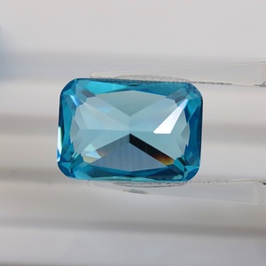 Pietra <span class=keywords><strong>Preziosa</strong></span> di Alta Qualità in Zirconia Cubica <span class=keywords><strong>Blu</strong></span> Acqua, Taglio Principessa Ottagonale, <span class=keywords><strong>Gemma</strong></span> Sfusa - Product Image 5
