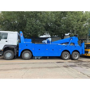 OEM HOWO 8x4 Shacman 25-30T Camion de remorquage et de dépannage avec grue de levage sous châssis, grue à flèche et grue de levage par roues, personnalisé pour le sauvetage de bus et de remorques - Product Image 6