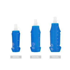 SH04 arrampicata ciclismo 300ml bottiglia d'acqua morbida BPA free TPU 500ml bottiglia d'acqua pieghevole