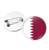 Perruque bandeau Qatar à thème drapeau national, ensemble d'accessoires de souvenir pour supporters, décorations pour événements sportifs, fêtes et célébrations