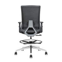 Nouvelle chaise de bureau ergonomique inclinable et pivotante avec repose-pieds, idéale pour le travail assis-debout, pour dirigeants et techniciens