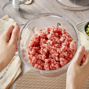 Picadora de carne Bear de 1L, procesador de alimentos eléctrico automático para uso doméstico - Product Image 4