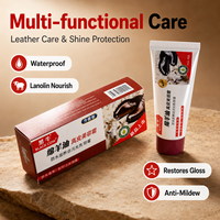 Cera para Zapatos de Cuero Hei Niu Natural Nutritiva de 70g, Aceite de Oveja Black Bull, Fácil de Limpiar para el Cuidado Diario, Venta al Por Mayor