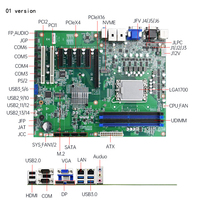 Carte mère industrielle ATX Mémoire 128G Q670 Gen 12e x86 i3/i5/i7/ 5xPci-e Carte mère industrielle d'interface à quatre écrans