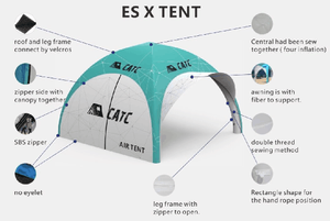 Carpa Inflable CATC 350D Fácil de Armar, Disponible en Stock |   Carpa para Eventos Roja y Azul Lista para Enviar |   Pabellón Portátil de Instalación Rápida |   OEM y ODM - Product Image 3