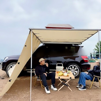 Tente latérale de voiture Kahki très vendue, en tissu Oxford, résistante aux UV, imperméable, pare-soleil, auvent 2000-3000mm, quatre saisons