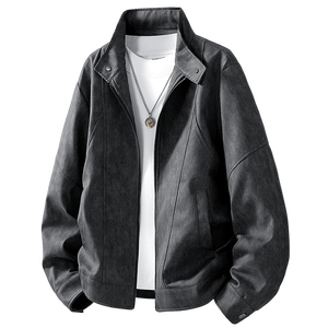 Veste d'extérieur décontractée pour homme avec col montant, style blazer - Product Image 4