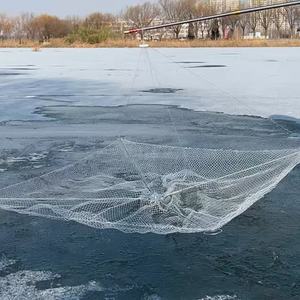 <span class=keywords><strong>Filet</strong></span> de pêche pliable en nylon haute résistance à double nœud pour la pêche sur glace en hiver russe - Product Image 6
