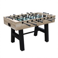 Table de football de table d'intérieur en bois de 55 pouces avec pieds croisés, idéale pour la maison et la salle de jeux