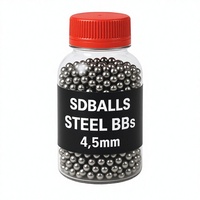 SDBALLS Billes en acier doux polies plaquées bismuth à faible teneur en carbone, plaquées cuivre, pour la chasse, calibre .177, 3.3mm 4mm 4.4mm 4.5mm