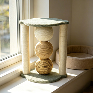 Zona de Juego para Mascotas en Casa, Torre Rascadora Vertical de Textura Tejida Resistente con Área de Descanso Suave para Gatos Adultos, Entretenimiento Autónomo - Product Image 2