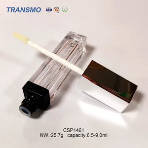 Tubes carrés en plastique personnalisés pour brillant à lèvres, avec applicateurs, en stock pour emballage cosmétique et rouge à lèvres, 6,5-9,0 ml – Vente chaude - Product Image 6