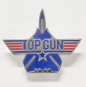 Maverick hava kuvvetleri ordu askeri Logo rozeti film emaye pin takı ceket üniforma aksesuarları